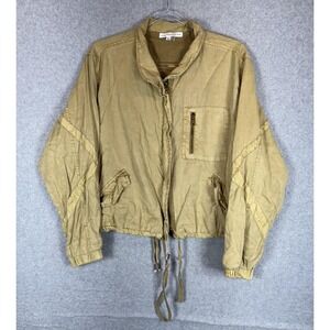 Young‎ Fabulous & Broke Jacket Womens Medium Utility Drawstring Lightweight Zip